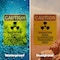 Signmission Radiation & Laser Sign, 10 in H x 7 in W, Plastic, Rectangle OS-2PACK-CR-P-710-V-10250 - alternate 2